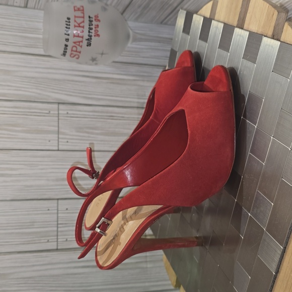 SCHULTZ MOLLYNA SCARLETT leather SLINGBACKS #79 - Picture 2 of 10